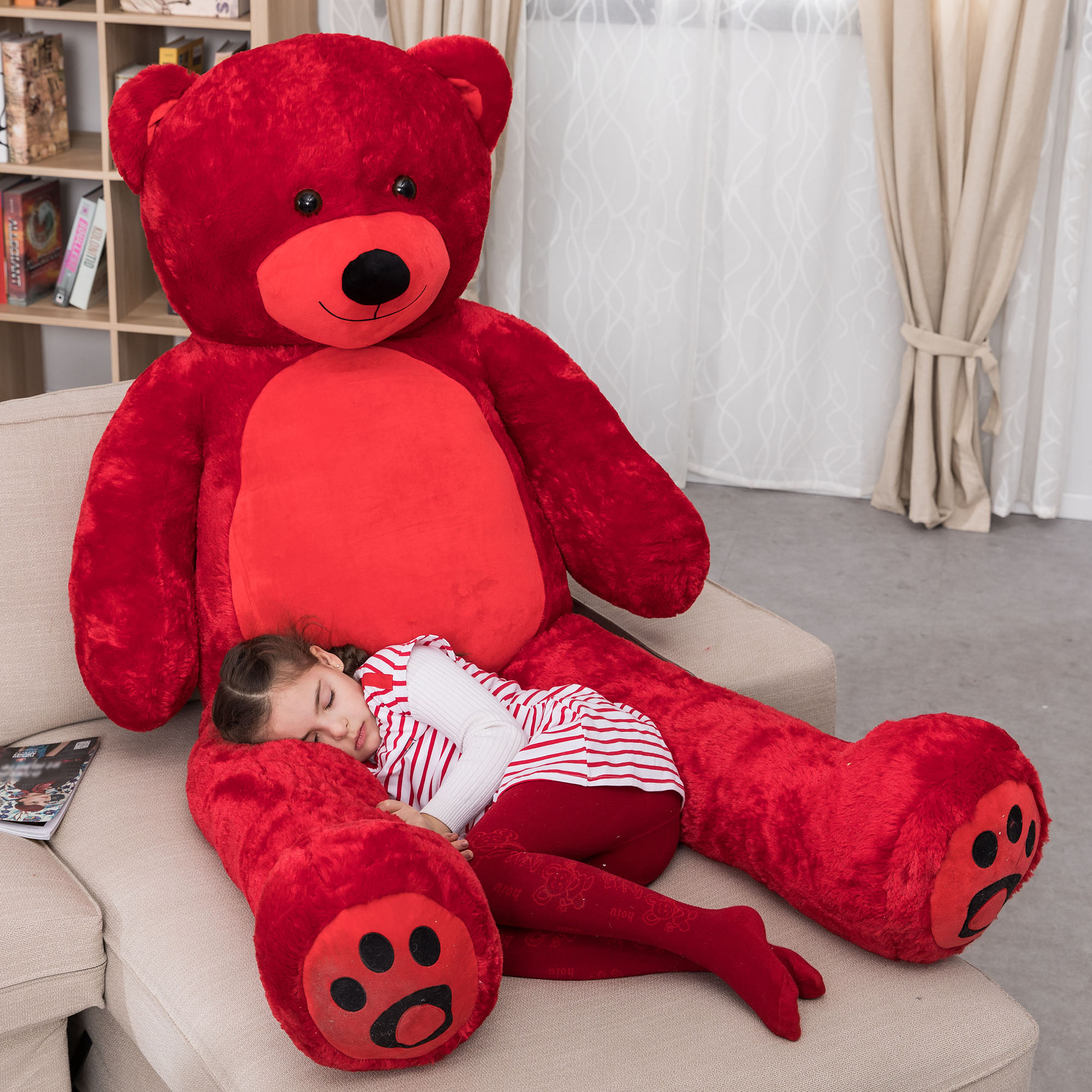 テディベア　Red Joyfay 63 inch Red Giant Stuffed Teddy Bear Animal Plushie Plush